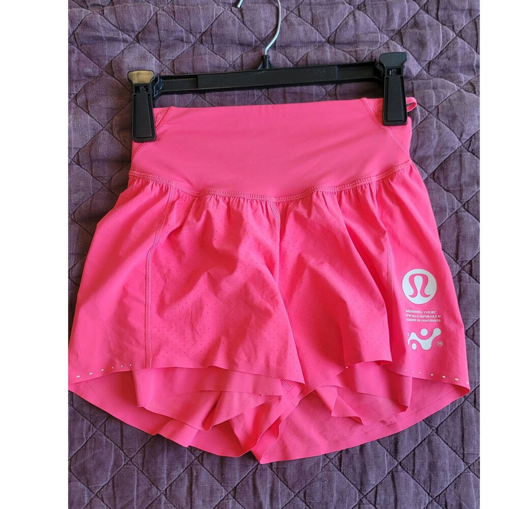 Lululemon NULUX Road To Trail High Rise Short 4” in Lipgloss, sz 4